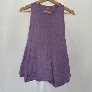 Purple Relaxed Fit Sleeveless Top women's size medium workout casual shirt
